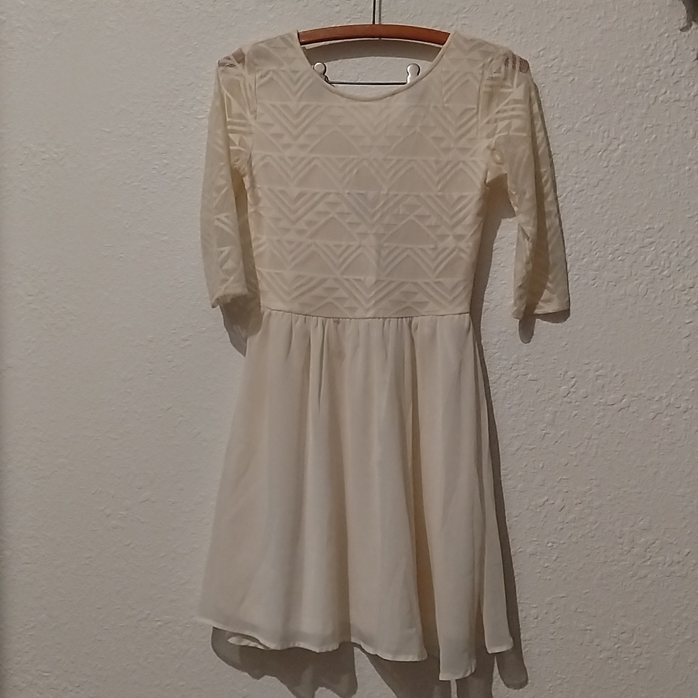 Creme dress by Divided H&M.
